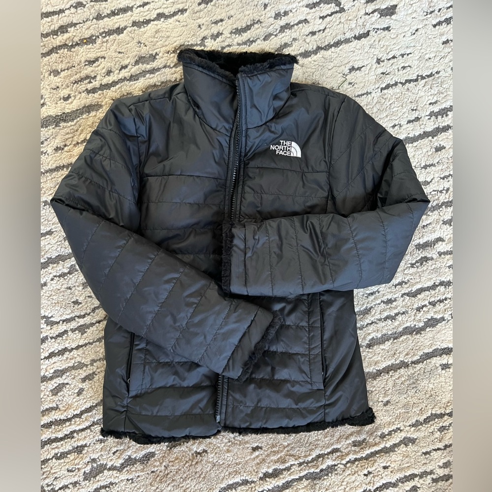 EUC/Like new the north face girls reversible coat sz 7/8